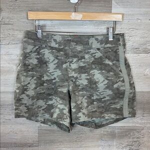 SPANX Camo Cargo Shorts in Olive Green and Gray